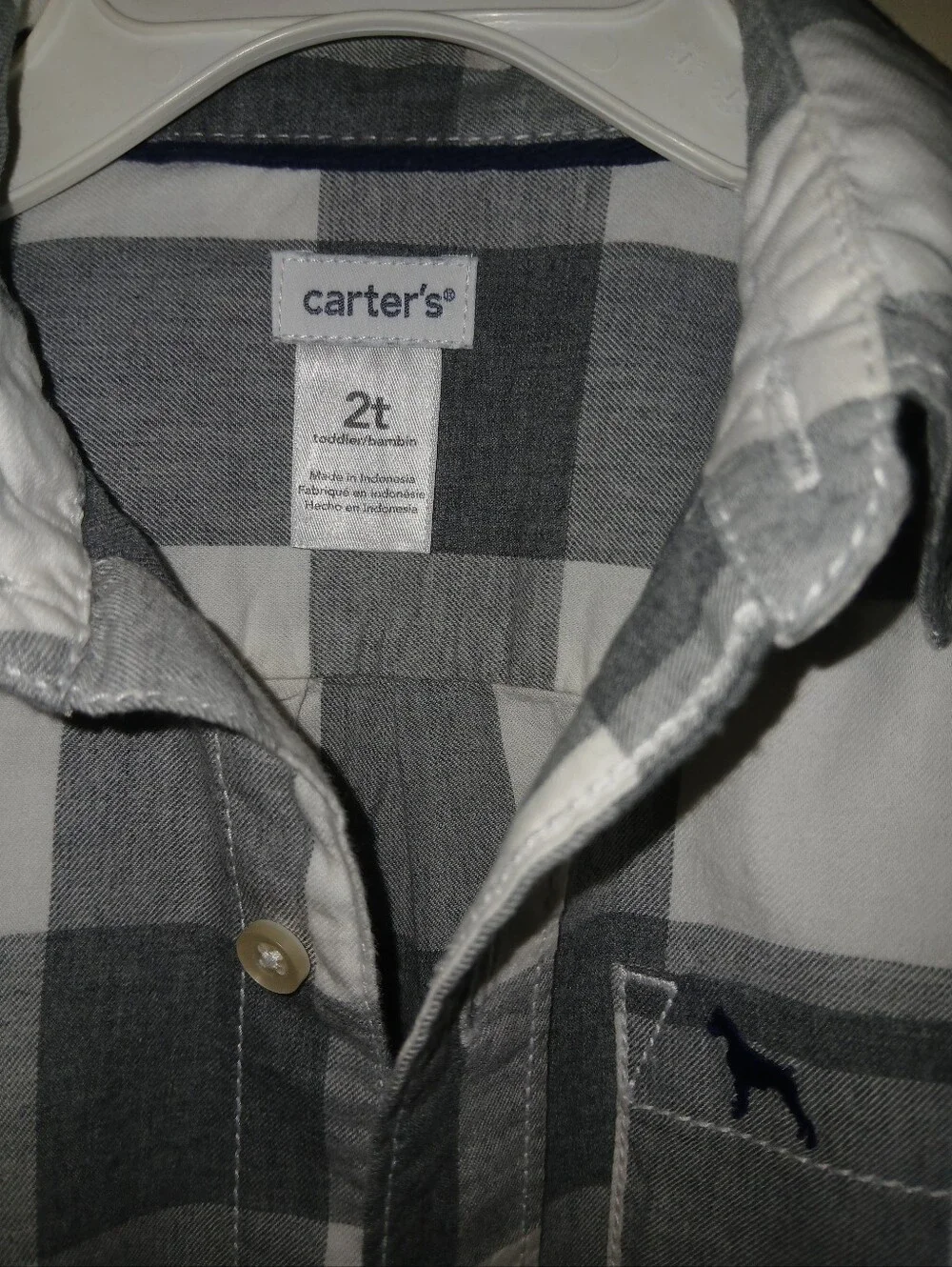 Carters lightweight plaid